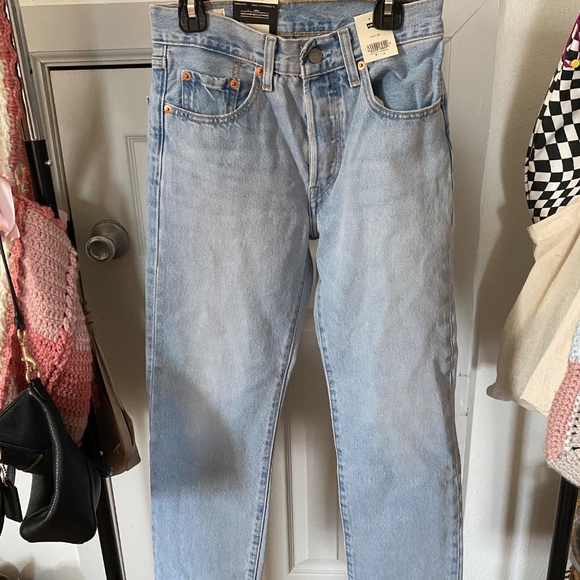 Levi’s Premium Jeans 501 Original Cropped High Rise Straight leg - Picture 3 of 5